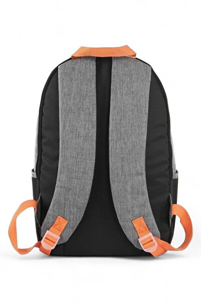 Benetton Gray-Black Unisex School Backpack Ben03857