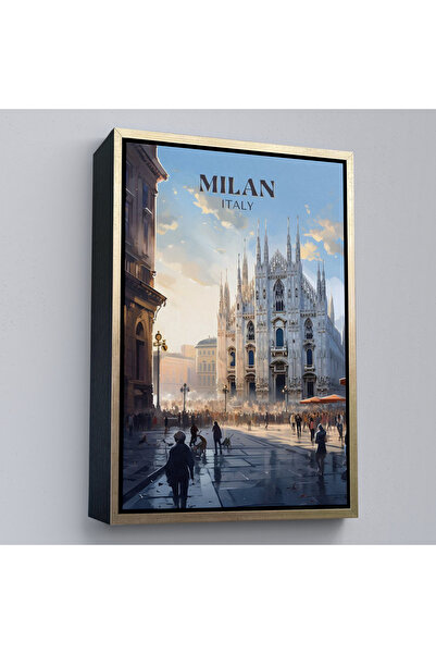 Oxyteez Milan Italia Tablo cu rama din lemn-7693