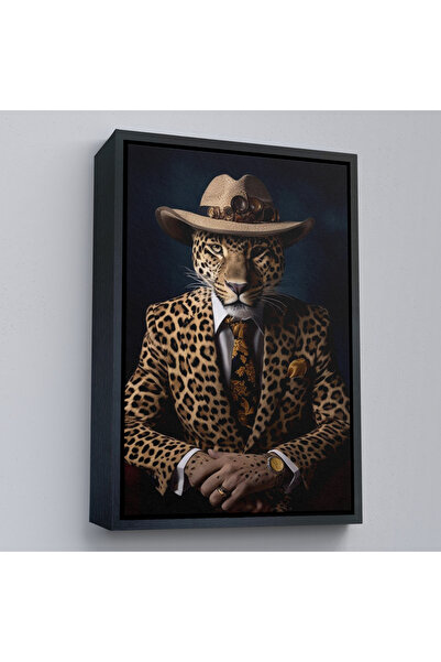 Oxyteez Ζωγραφική Λεοπάρ με Ξύλινο Σκελετό Κοστούμι-7932