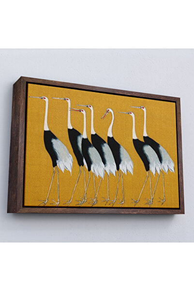 Oxyteez Ogata Korin cu cadru din lemn - Tablo-7106 frumos japonez cu coroană ...