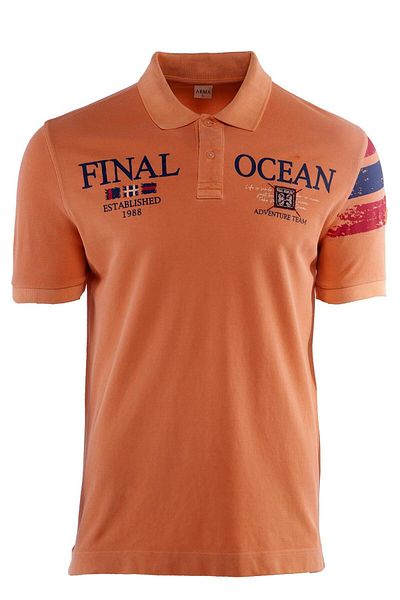 Arma Tricou portocaliu cu gât polo pentru bărbați Y 21374739901