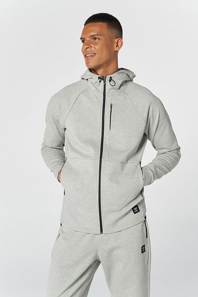 hummel Erkek Sweatshirt Gri 921647-2006 Hmlt-mt Interval Zıp Hoodıe