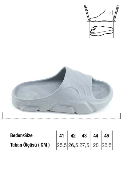 GEZER Καλοκαιρινές ανδρικές παντόφλες Eva Bath Garden Κατάλληλες για βρεγμένο πάτωμα