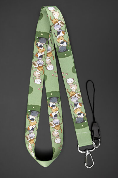 Apptakı Yavru Kediler Yaka Kartı Aksesuar Boyun İpi Boyun Aski İpi Telefon As...