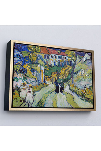 Oxyteez Vincent Willem Van Gogh cu cadru din lemn - Pictură pe scară din Auve...