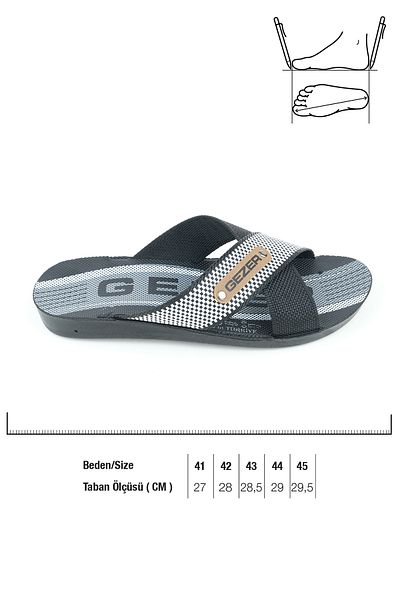 GEZER Summer Star Pu Casual Παντόφλες για Ανδρικό Σπίτι Κήπο