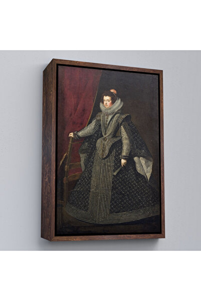 TAKI DERYASI Wood Framed Bourbon Isabella First Queen of King Philip Iv Painting-7334