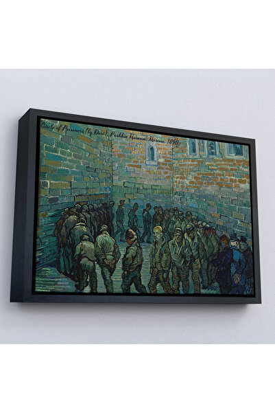 Oxyteez Ζωγραφική του κύκλου των φυλακών του Βίνσεντ Βαν Γκογκ με ξύλινο πλαί...