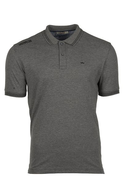 Arma Ανδρικό μπλουζάκι με γκρι λεπτή εφαρμογή Polo Y9tyo7942