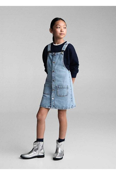 MANGO Kids Rochie scurtă din denim