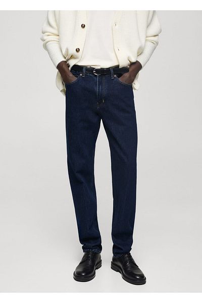 MANGO Man Pantaloni de jeans Bob cu tăietură obișnuită