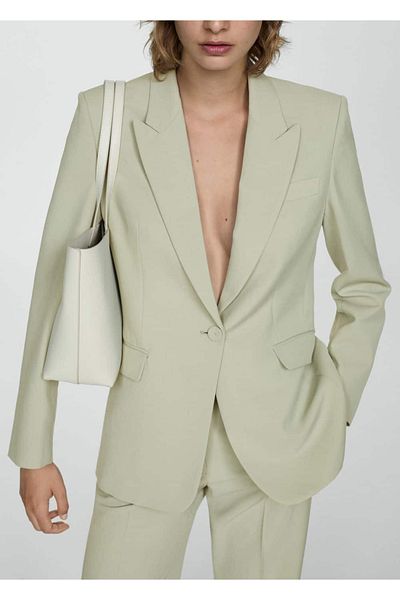 MANGO Woman Lyocell-Blazerjacke
