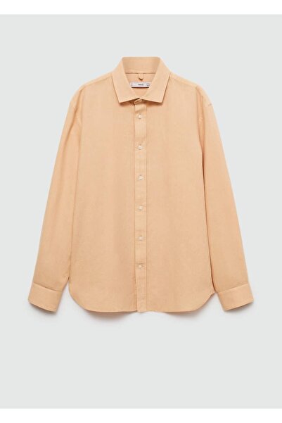 MANGO Man Klasik kesim keten gömlek