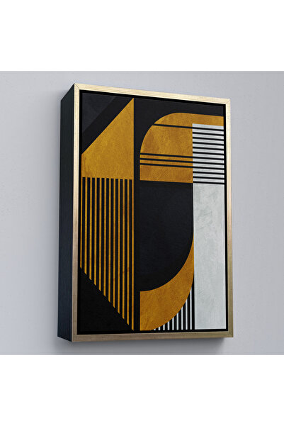 Oxyteez Tablou abstract geometric cu rama din lemn-7871