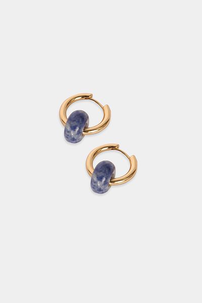 Perspective Blue Color Earrings