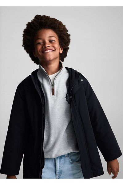 MANGO Kids Αδιάβροχο Anorak με κουκούλα