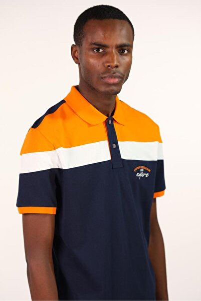 Arma Чоловіча темно-синя футболка з коміром-поло Y22374300001