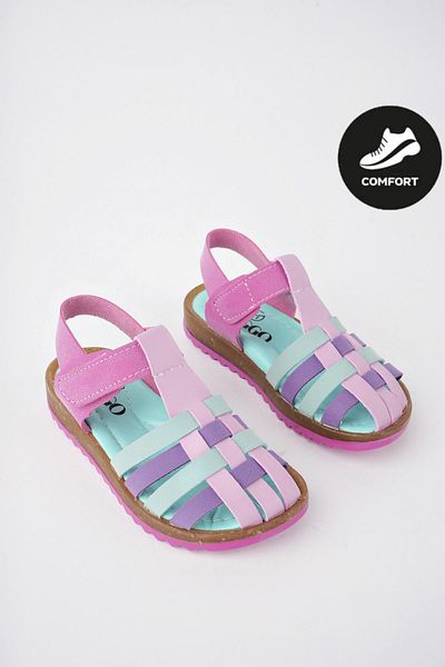 MUGGO Dívčí sandály na suchý zip Rapunzel Garance Daily Ortopedic Light Sole Sole