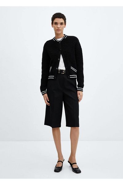 MANGO Woman Knitwear bomber jacket