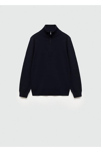 MANGO Kids Pullover mit Reißverschlusskragen