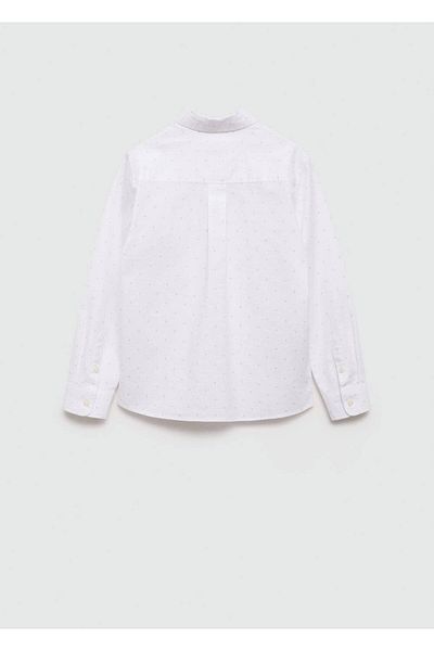 MANGO Kids Βαμβακερό πουκάμισο Oxford