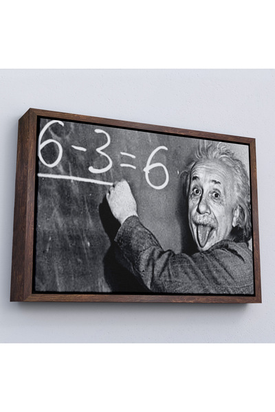 N NOXXO Pictură Albert Einstein cu cadru din lemn-7246