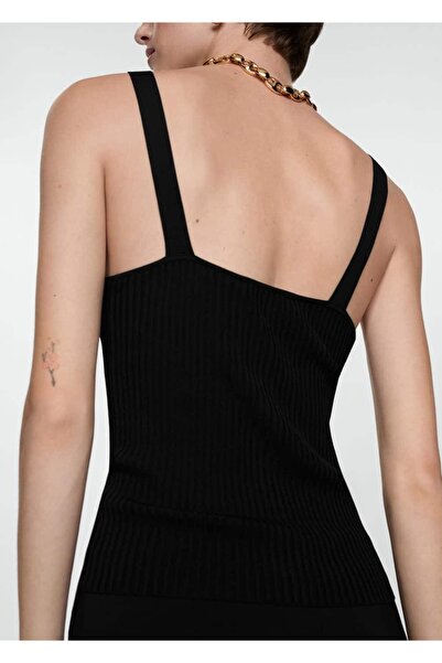 MANGO Woman Buttoned Knitted Blouse