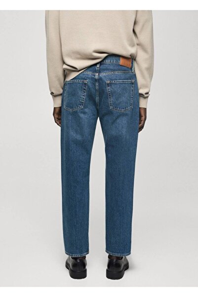 MANGO Man Koyu Yıkama Düz Kesim Jean