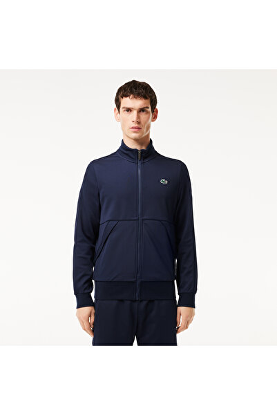 Lacoste SPORT Erkek Classic Fit Fermuarlı Lacivert Sweatshirt