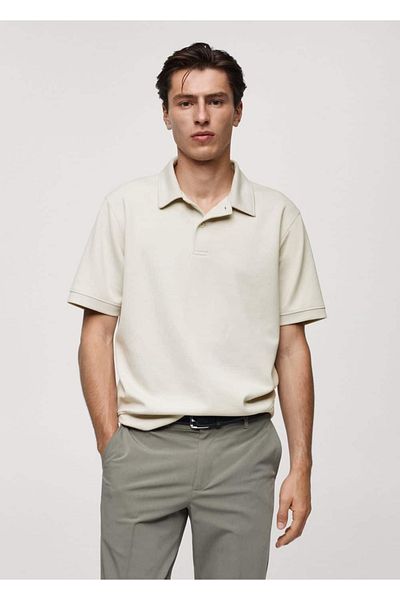 MANGO Man Sweatshirt aus Polostoff mit normaler Passform