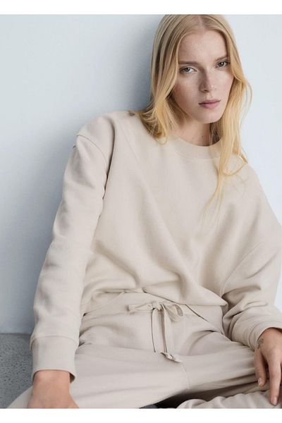 MANGO Woman Plush Sweatshirt