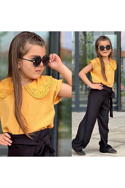 KOKOŞ BEBEK Girl's Shirt and Pants Set
