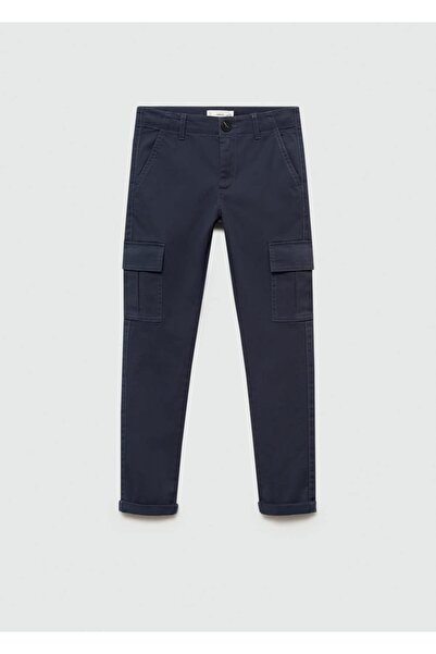 MANGO Kids Düz kesim kargo pantolon
