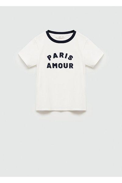 MANGO Kids Μπλουζάκι με γιακά με αντίθεση