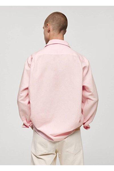 MANGO Man Klasik Kesim Keten Gömlek