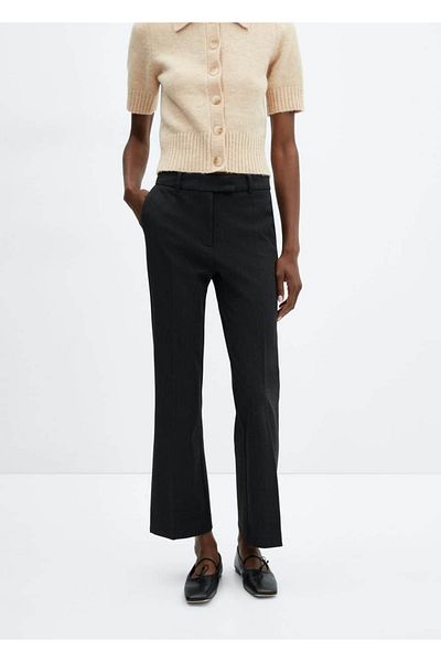 MANGO Woman Short Flared Pants
