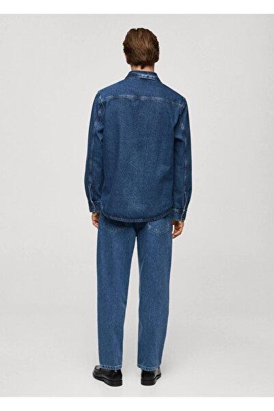 MANGO Man Rahat kesim cropped jean pantolon