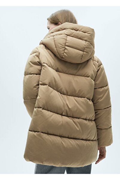 MANGO Woman Kapüşonlu Kapitone Anorak