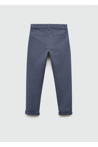 MANGO Kids Pamuklu chino pantolon