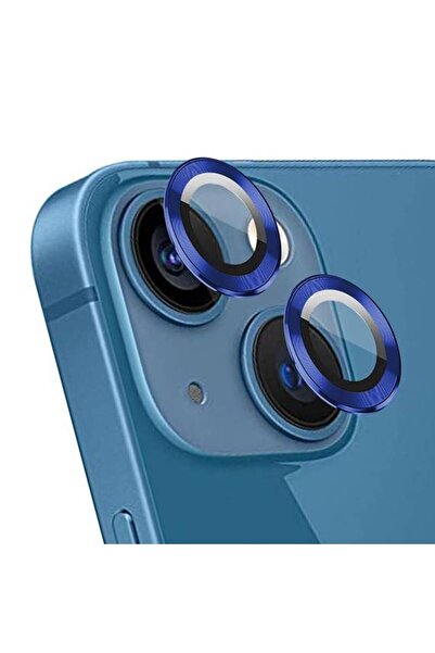 Velvoria iPhone 14 Plus 6.7'' Metal Camera Protective Lens Dark Blue