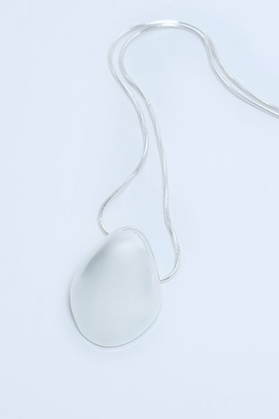 Perspective Color Silver Necklace