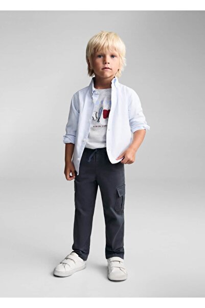 MANGO Baby Μακρυμάνικο μπλουζάκι με ανάγλυφο σχέδιο