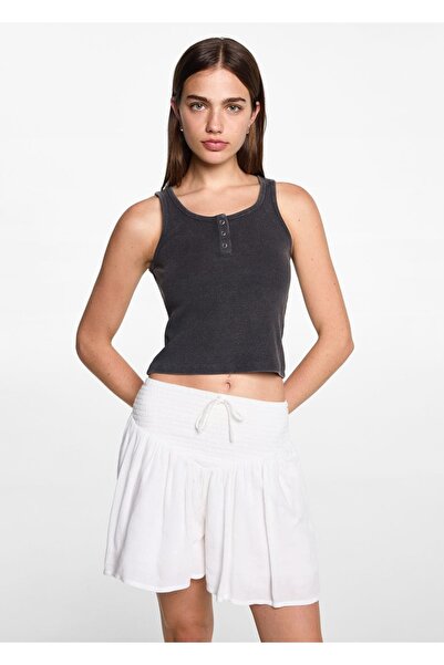 Mango Teen Elastična pletena bluza od Pamuk dela