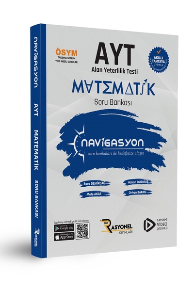 Rasyonel Yayınları AYT Matematik Soru Bankası (MEB Müfredatına Uygun / ÖSYM Ayarında / ÇKUP SİSTEMİ)