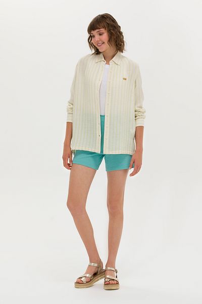 U.S. Polo Assn. شورت نسائي محبوك بلون النعناع50263791-VR090