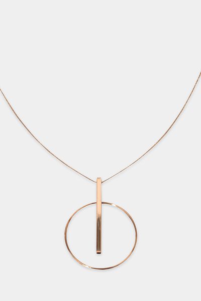 Perspective Gold Color Necklace