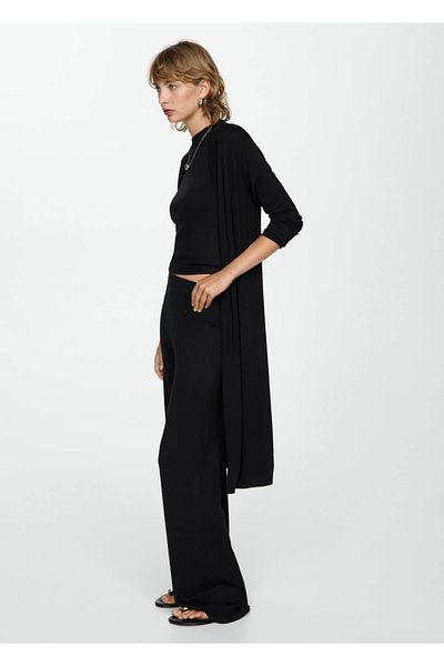 MANGO Woman Long Thin Knitwear Cardigan