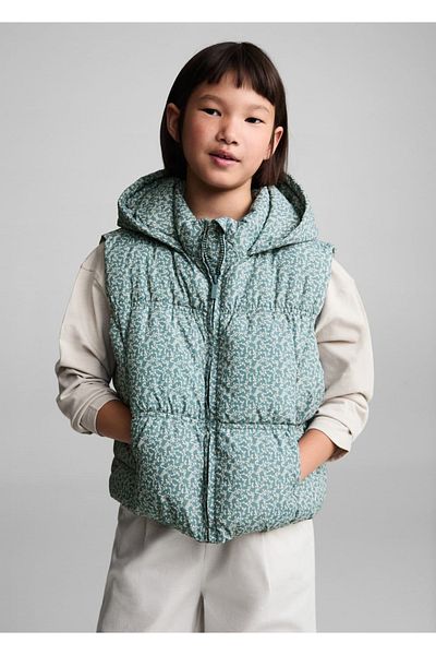 MANGO Kids Jacket with Print Quilt