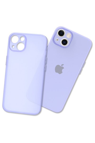 New Face iPhone 14 Plus Kılıf Silikon - Mor SPTGL