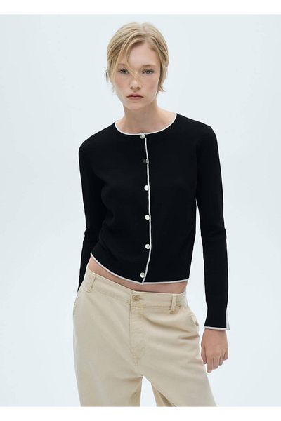 MANGO Woman Cardigan de tricotaj cu nasturi
